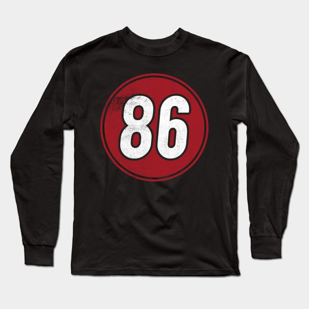 86 Eight Six Long Sleeve T-Shirt by cowyark rubbark